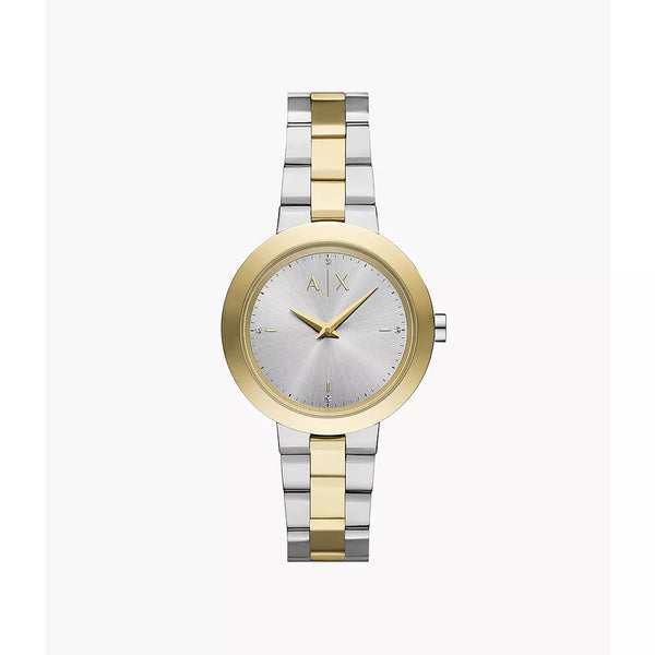 Armani Exchange Women's Two-Hand Two-Tone Stainless Steel Watch - Gold / Silver