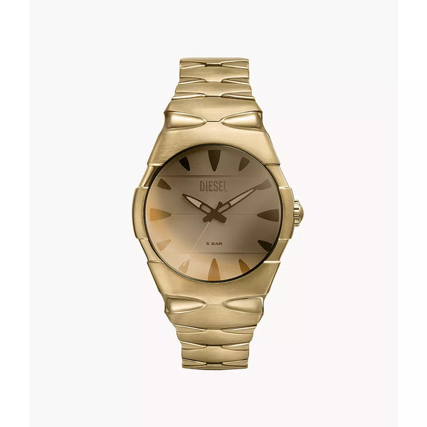 Diesel Men's D-Sruptor Three-Hand Gold-Tone Stainless Steel Watch - Gold