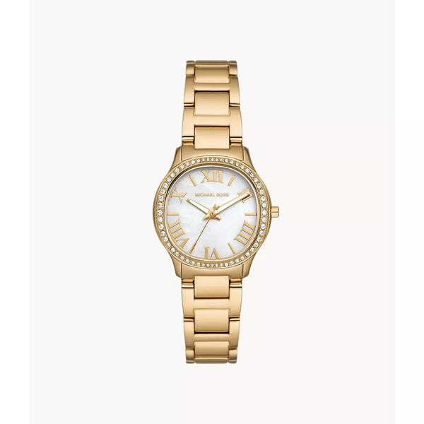 Michael Kors Women's Sage Three-Hand Gold-Tone MK4822 Steel Watch - Gold