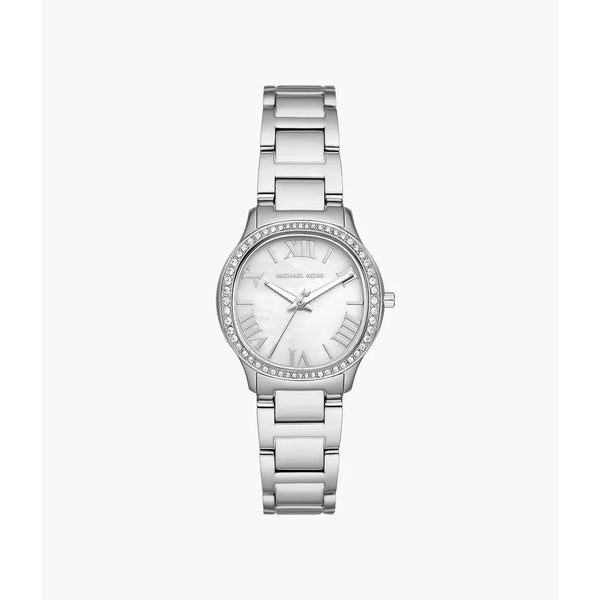 Michael Kors Women's Sage Three-Hand Stainless Steel Watch - Silver