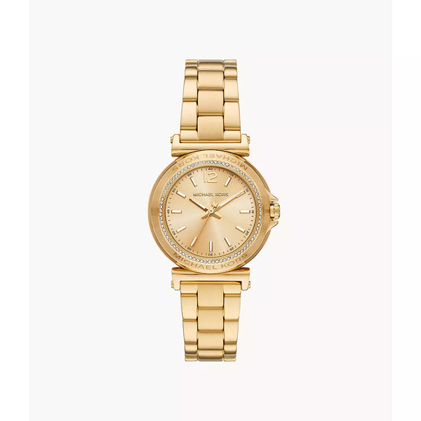 Michael Kors Women's Maren Three-Hand Gold-Tone Stainless Steel Watch - Gold