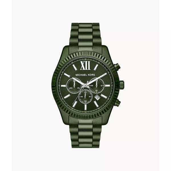 Michael Kors Men's Lexington Chronograph Stainless Steel Watch - Green