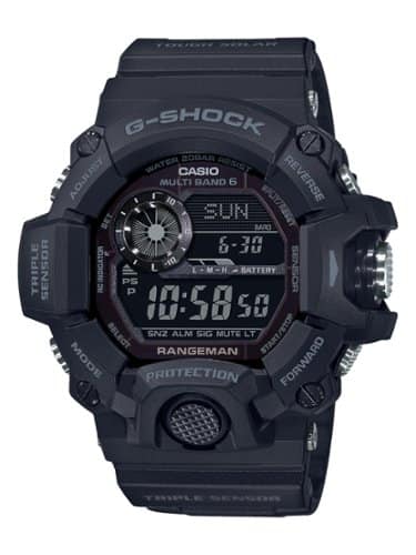 Casio Men's G-Shock Rangeman Triple-Sensor Atomic Solar GW9400-1B Watch - Black