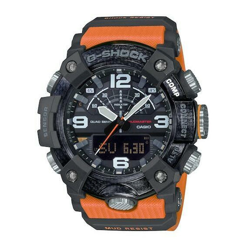 Casio G-Shock Mens Carbon ORANGE Mudmaster 200M Bluetooth Watch  GG-B100-1A9CR