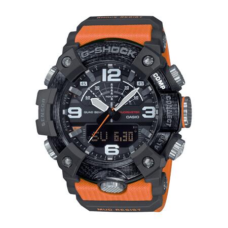 Casio G-Shock Mens Carbon ORANGE Mudmaster 200M Bluetooth Watch  GG-B100-1A9CR