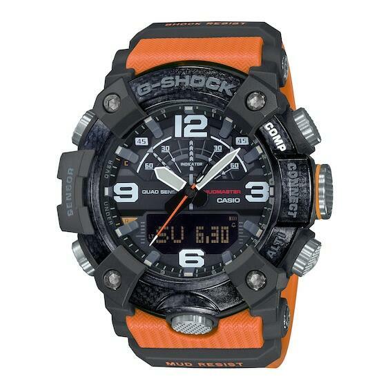 Casio G-Shock Mens Carbon ORANGE Mudmaster 200M Bluetooth Watch  GG-B100-1A9CR