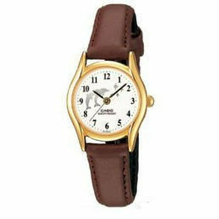 Casio Vintage Womens Brown Leather Analog Watch LTP1094Q-7B9