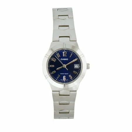 Ladies LTP-1241D-2A2 Blue Dial Date Analog Dress Watch