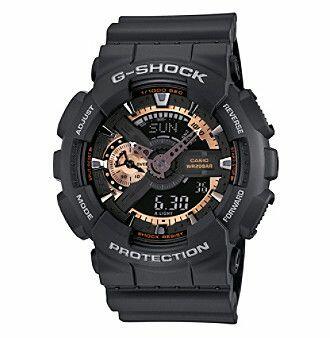 G-Shock X-Large Mens Watch GA110RG-1 Black Rose Gold Digital Watch