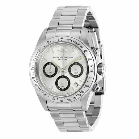 Invicta Speedway Men 39.5mm Stainless Steel Silver dial Chronograph Quartz Watch