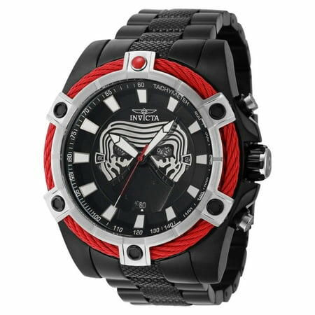 Invicta 40086 Men s Star Wars Kylo Ren Black Dial Bracelet Watch