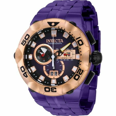 Invicta 41726 Men s Subaqua Purple Dial Chronograph Bracelet Watch