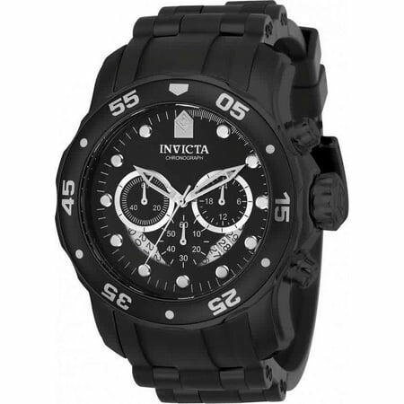 Invicta Men s Pro Diver Black Polyurethane Band Quartz Analog Watch 21930