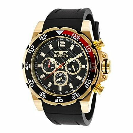 Invicta Men s 20027 Pro Diver Black Dial Black Strap Chronograph Watch