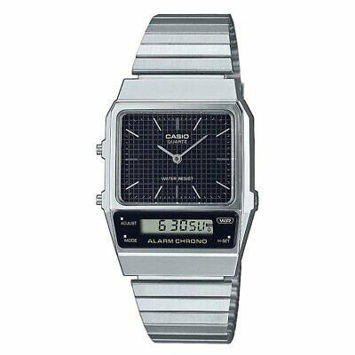 Casio AQ-800E-1A NEW Men's Watch Retro Vintage Black Dial Analog/Digital