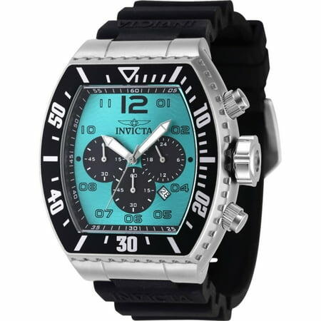 Invicta 47285 Men s Pro Diver Turquoise  Black Dial Chrono Watch