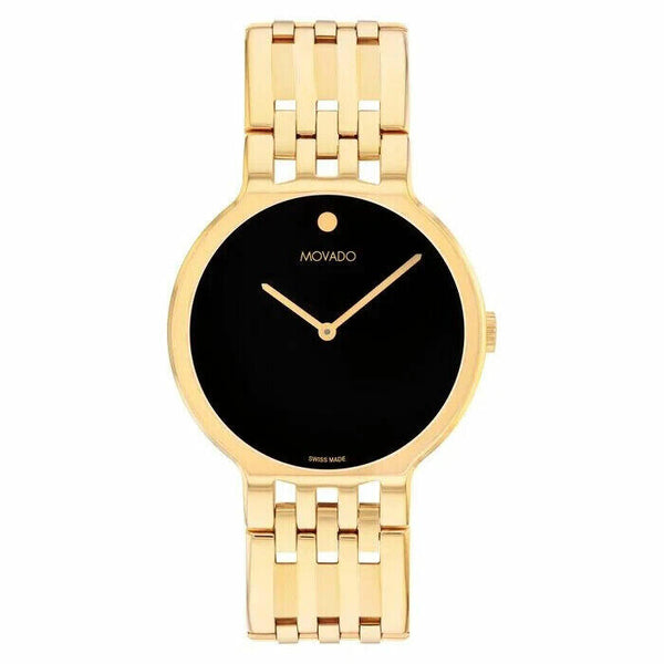 MOVADO Essence Watch, 38mm Men Size Gold 0607824 NEW in BOX