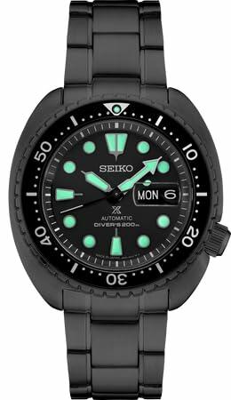 Seiko 5 Sports SRPK43 Automatic Watch All Black Turtle Divers Dial 42.5mm