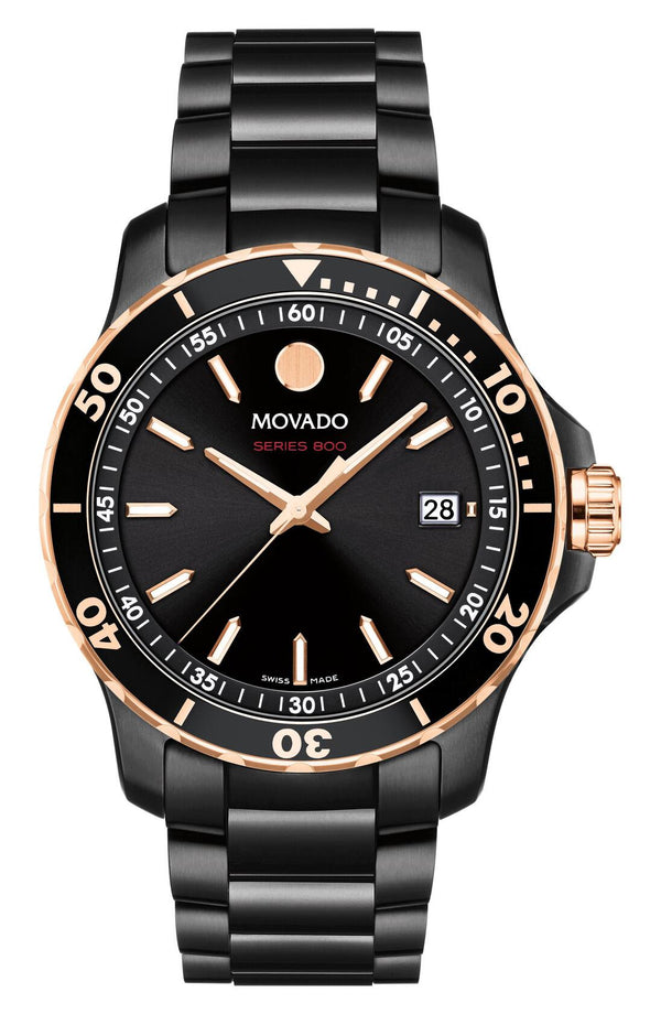 Movado Series 800 Bracelet Watch, 40mm in Black at 2600162