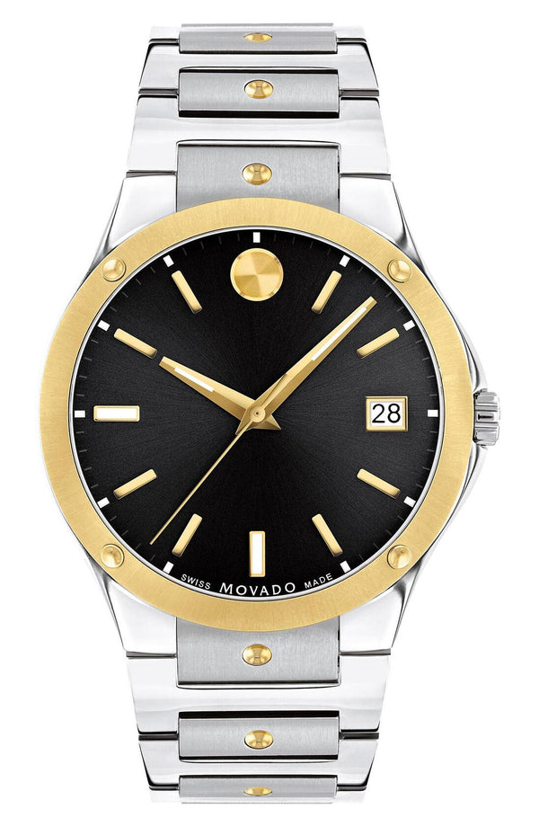 Movado S.E. Dot Accent Bracelet Watch, 41mm in Black 607596