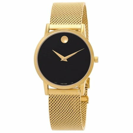 Movado Museum Quartz Black Dial Ladies Watch 0607647