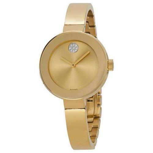 Movado 3600201 Bold Analog Display Quartz Yellow Gold Ion-Plated Women's Watch