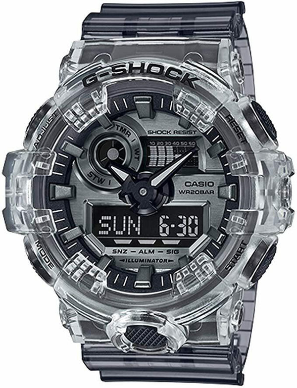 Casio G-Shock Quartz Men's Gray Resin Band Gray Dial Wrist Watch GA-700SK-1ADR