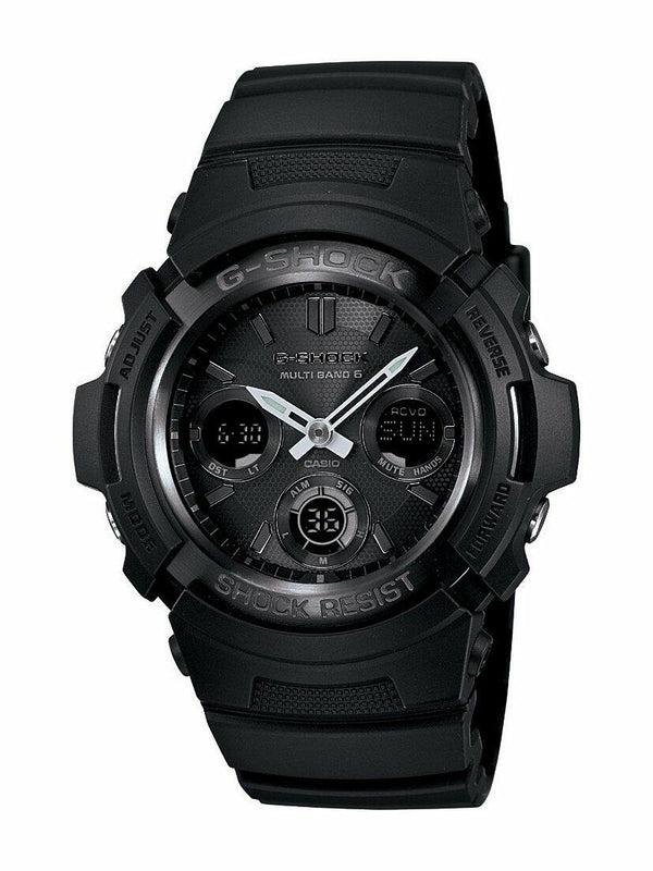 Casio Men's AWGM100B-1ACR G-Shock All Black Solar Watch Multiband 6