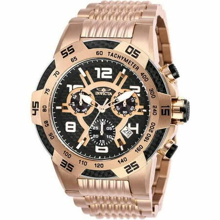 Invicta Speedway 25287 Men 51mm Rose Gold Black Dial Z60 Quartz
