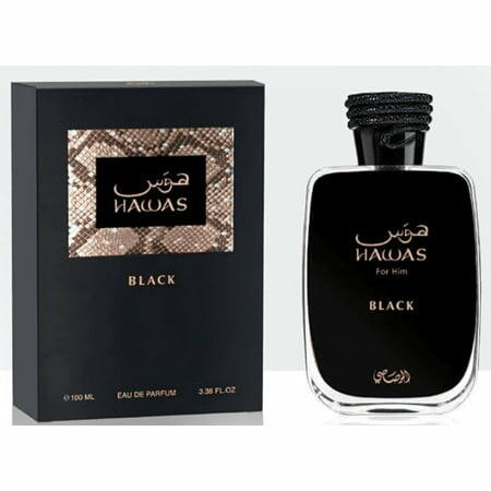 Rasasi Hawas Black Eau de Parfum Spray 3.38 oz Mens Fragrance