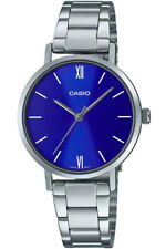 Casio LTP-VT02D-2A Blue Analog Quartz Minimalistic Stainless Steel Ladies Watch