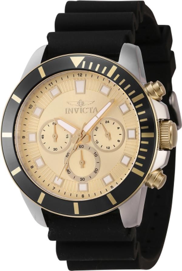 Invicta 46084 Pro Diver Quartz Chronograph Gold Dial Men Watch