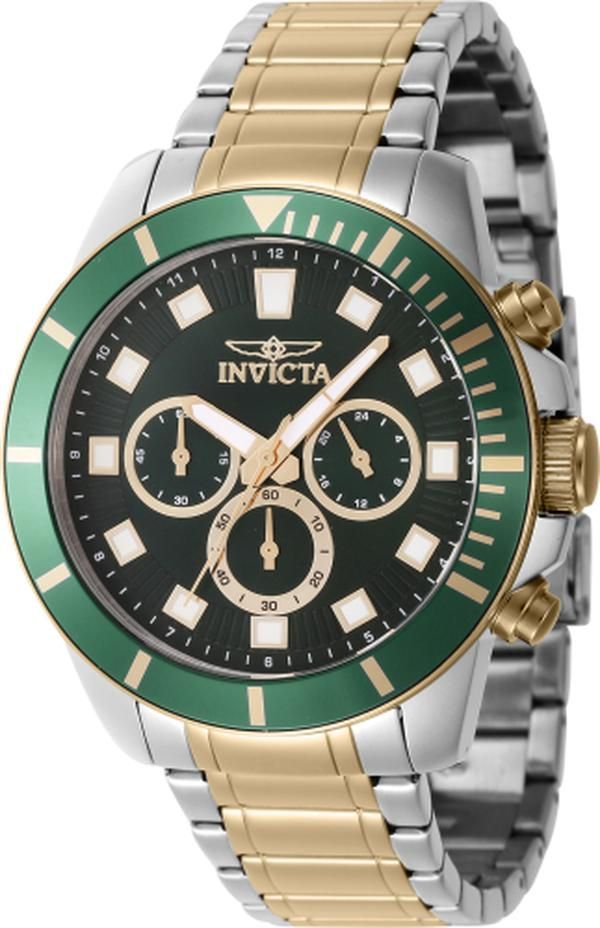 Invicta 46048 Pro Diver Quartz Chronograph Green Dial Men Watch