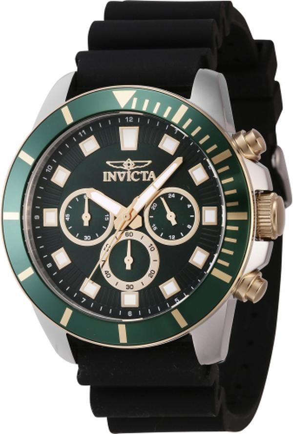 Invicta 46083 Pro Diver Quartz Chronograph Green Dial Men Watch