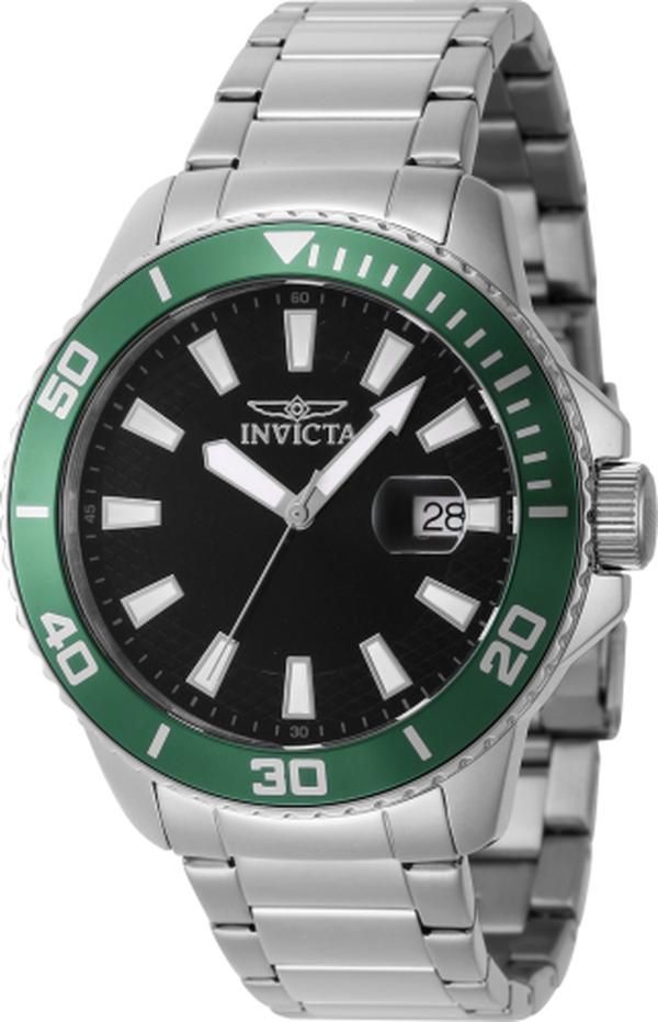 Invicta 46063 Pro Diver Quartz 3 Hand Black Dial Men Watch