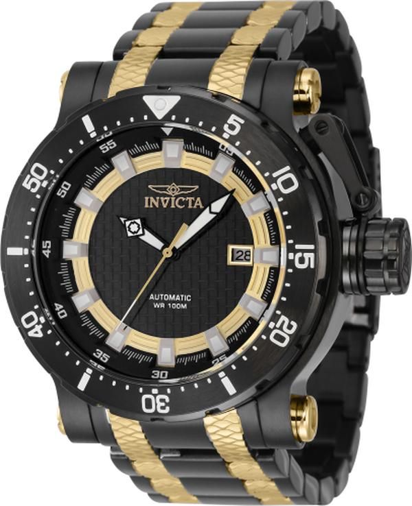 Invicta 41159 Coalition Forces Automatic Multifunction Black & Gold Men Watch