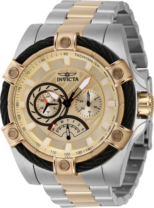 INVICTA 46867 Bolt Quartz Chronograph Gold Dial Men Watch